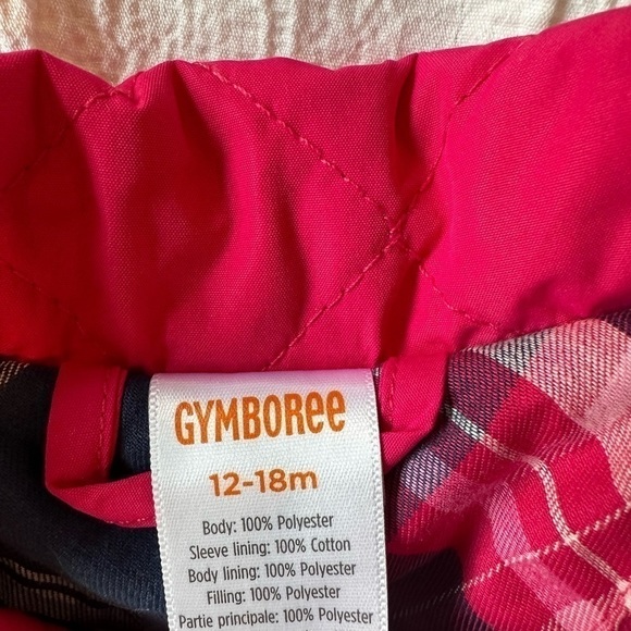 Gymboree Girls Bow Quilted Jacket  - Preppy Puppy Size 12-18 months - Picture 6 of 7